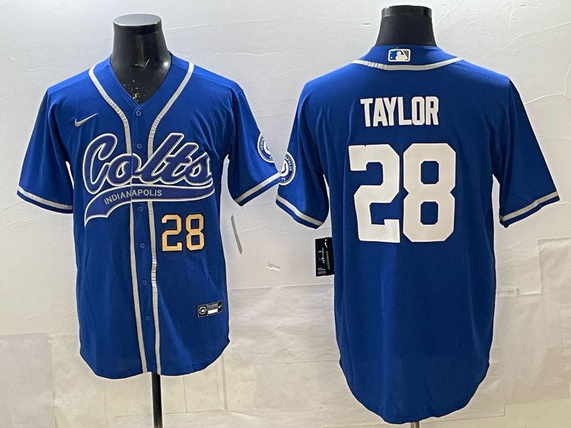 Men 2025 Indianapolis Colts #28 Taylor blue Joint Name Nike Limited NFL Jersey 003->indianapolis colts->NFL Jersey